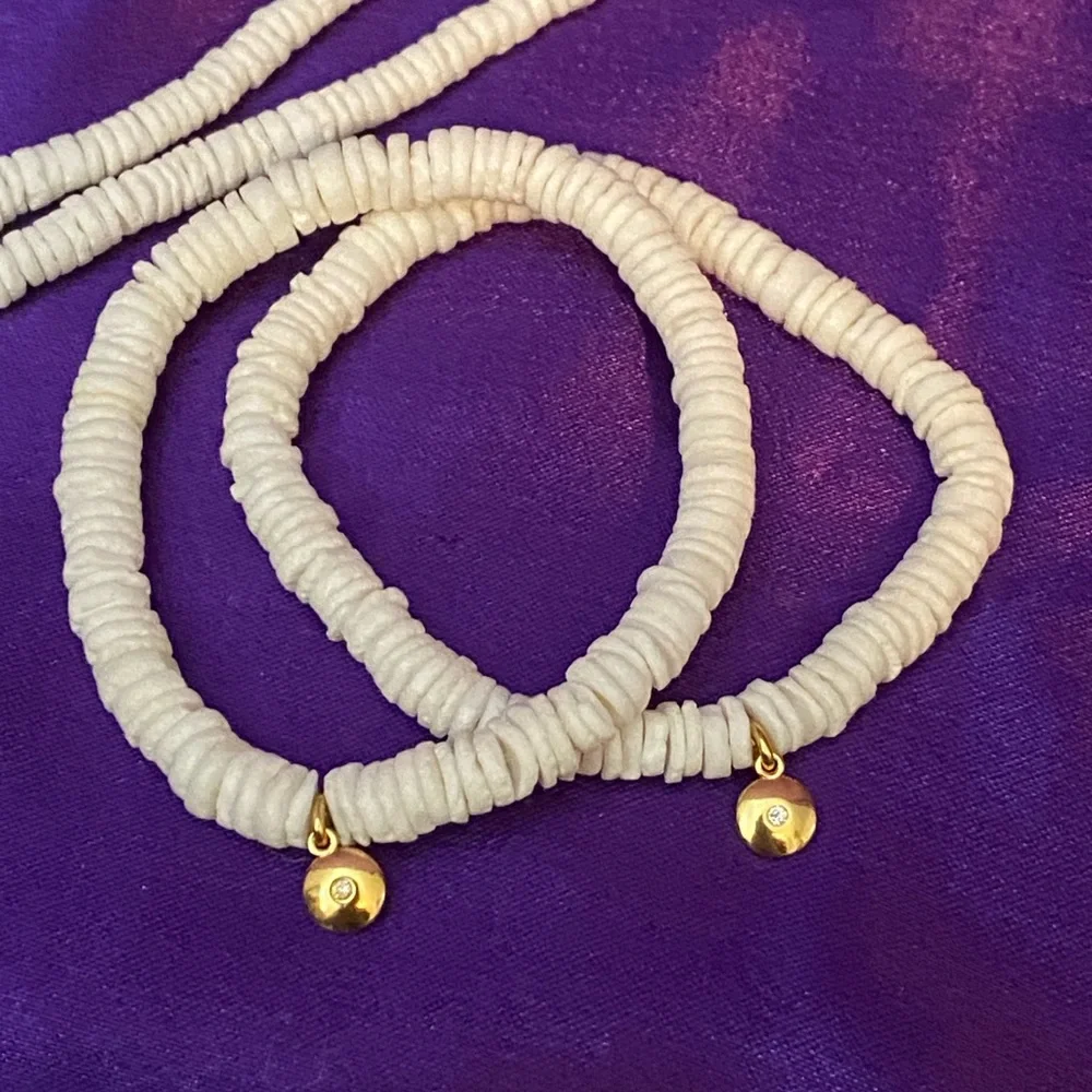 J. Crew White Puka Shell Necklace and Bracelet Set - Picture 5 of 5